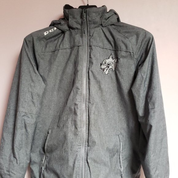 CCM Windbreaker Boy's Size Large Charcoal - Pre-Owned - Picture 1 of 7
